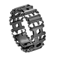 

Camping Stainless Steel Multi Tool kit Bracelets Hiking Multi function Survival Bracelet