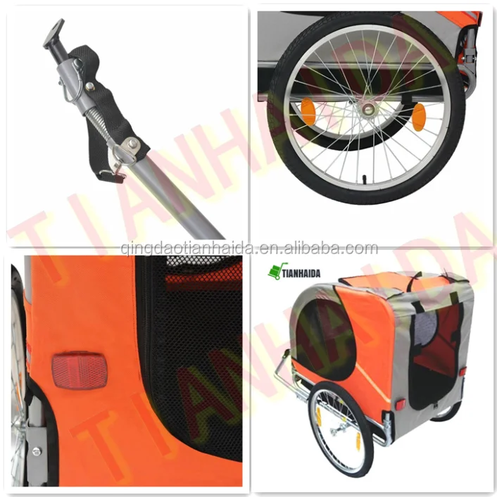 High Quality Pet Bike Trailer For Dogs,Foldable Pet Baby Bicycle