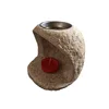 Wholesale Outdoor Small Size Natural Stone Tea Light Candle Holder Lanterns