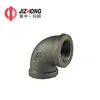 90 degree elbows black malleable iron pipe fitting