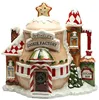 Unique Ceramic Santa's Village Design Cookie Jar