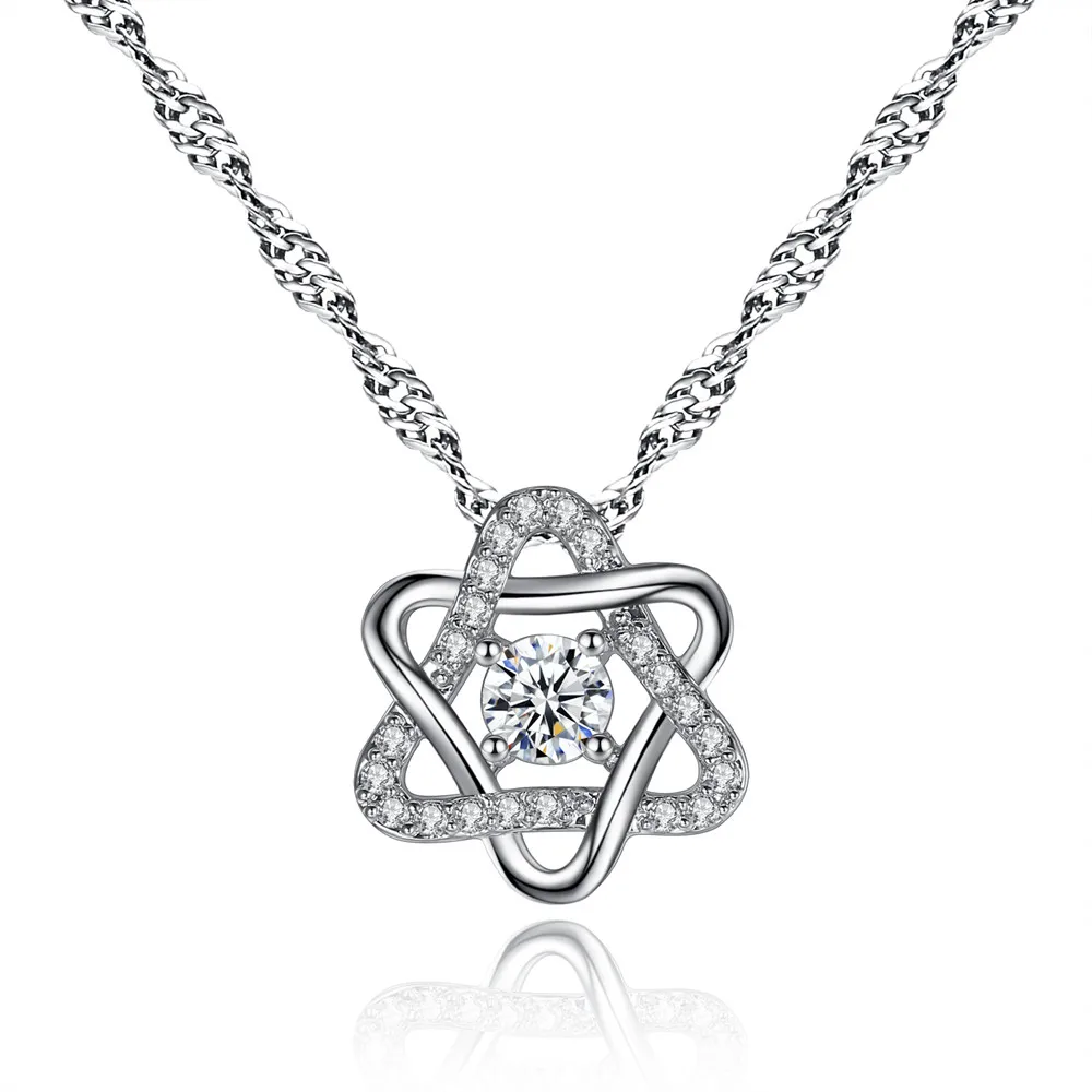 

Fasion necklace Hexagram zircon necklace for women, N/a