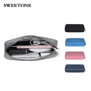 Image of Portable Multi-function Electronics Accessories Storage Case USB Cable Organizer Bag