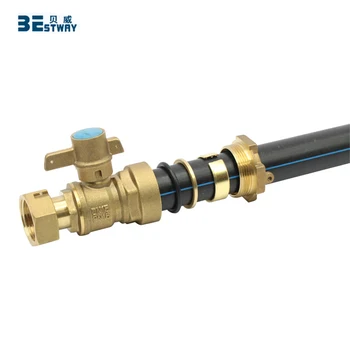 Cw602n Dzr Forged Brass Lockable Ball Valve For Hdpe Pipe - Buy Forged