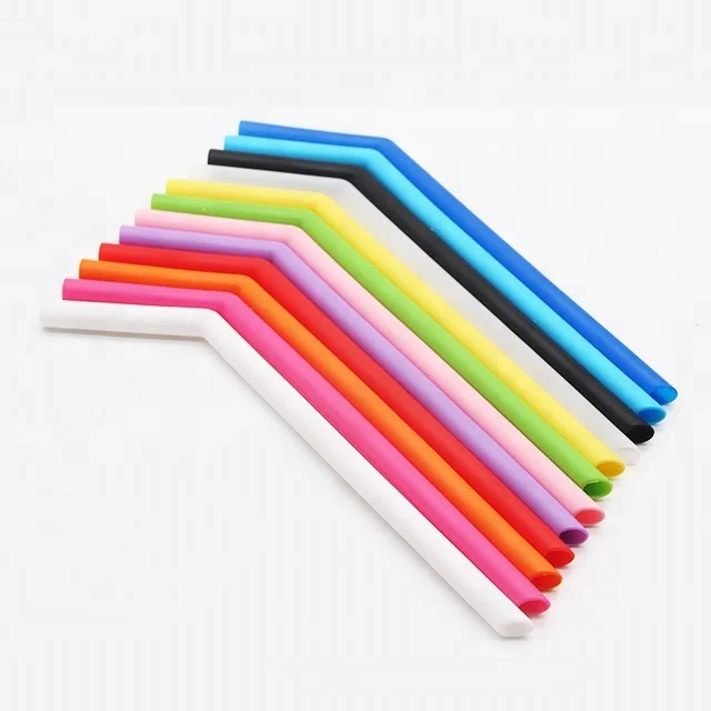 

Amazon Hot Sale Reusable Silicone Boba Drinking Straw, Customized