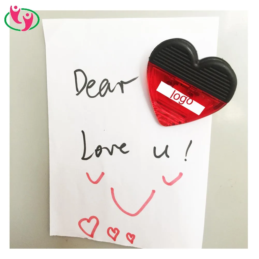 
Hot Selling Heart Shaped Magnetic Clip for Fridge Memo 