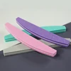 Wholesale Double Side Disposable Buffer Nail Art Half Moon Manufacturer Sponge Manicure Orange Nail file 100/180