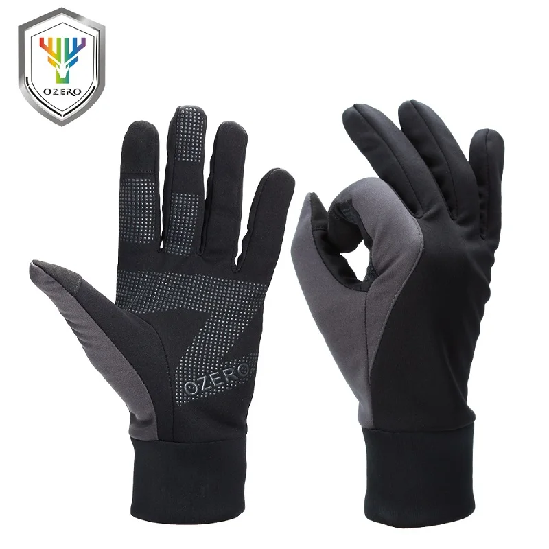 

Touch Screen Running Sports Gloves - Lightweight Thermal Glove Liners Designed for Running, Cycling, Driving & Texting, Black