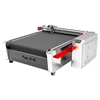 aol flat bed auto feeding table fabric leather roll cutter CNC textile round knife cutting machine