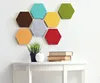 Colorful Foam Wall Tiles Hexagon acoustic felt fabric panel pet polyester fibre acoustic wall ceiling tiles
