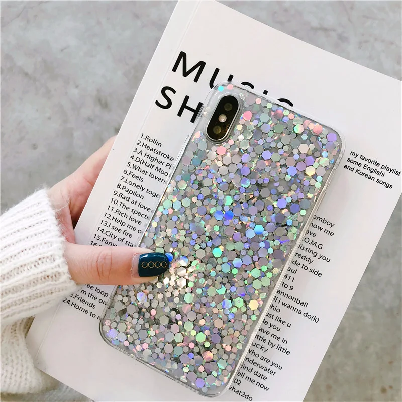 

Luxury Fashion Slim Shining Glitter Phone Case, Bling Mobile Phone Shell Cases, Mobile Phone Accessory
