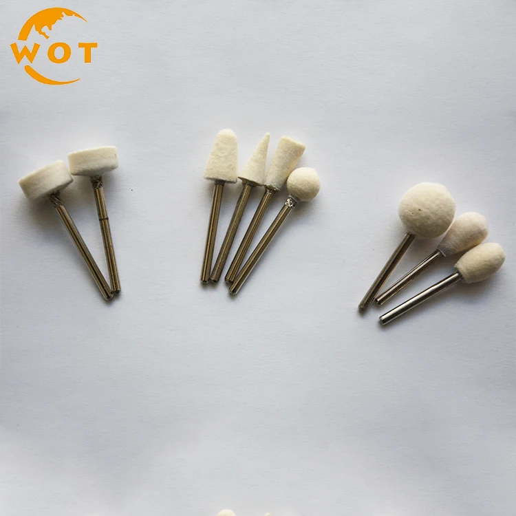 White Wool Felt Polishing Bobs With Shank Buy Polishing Bobs,Wool