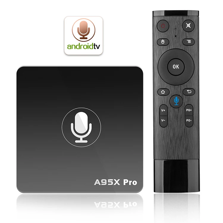 

Factory Voice searching HD Android TV box with Voice Remote control A95X PRO Amlogic S905W Quad-core Android 7.1 2GB 16GB