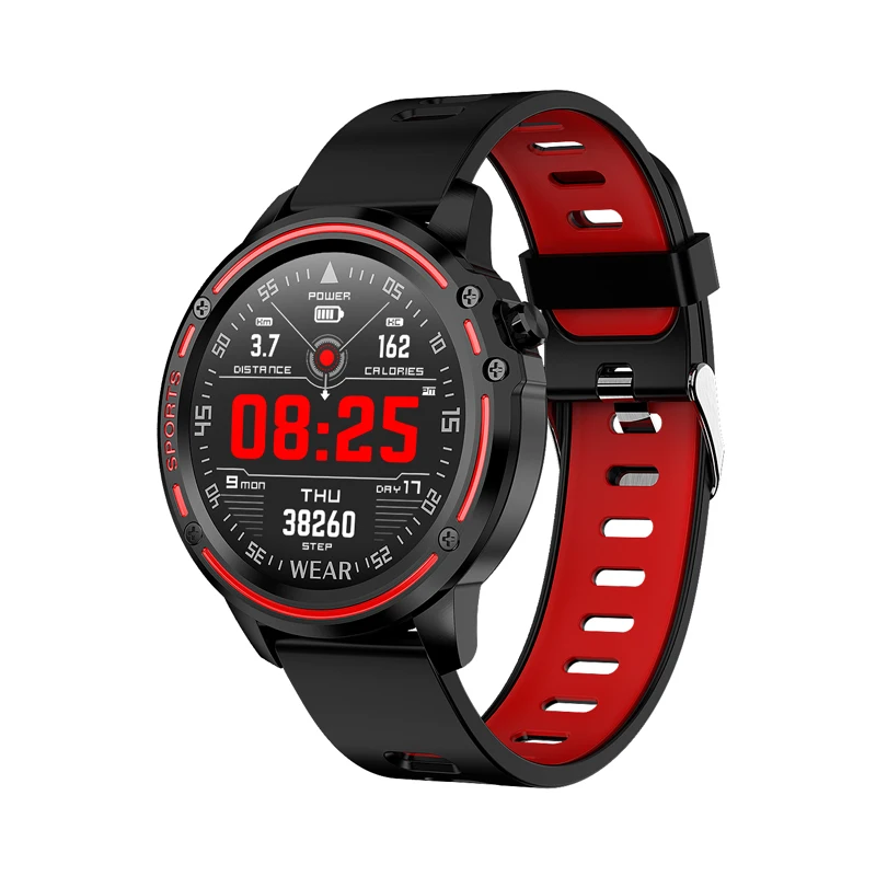 

Touch screen L8 Smart Watch ECG IP68 Waterproof relojes inteligentes for Men sport Blood Pressure Heart Rate sports smartwatches, Black;red;green