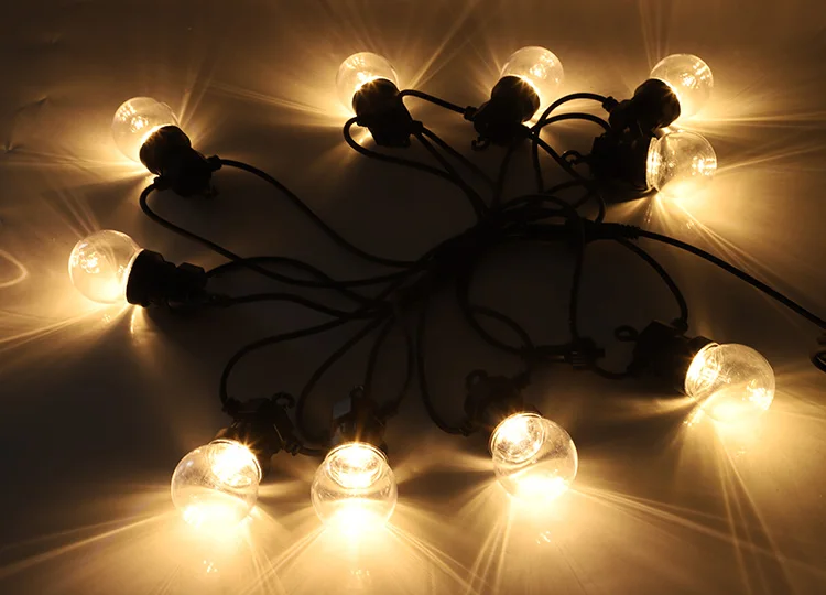 G50 warm white LED Party Rope Lights chain for waterproof led garland