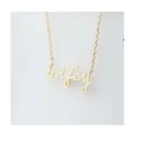 

2019 new accessories amazon foreign trade hot style wifey necklace wifey wife English letter pendant chain