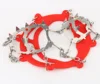 8 Studs steel chain claws Non Slip Snow Gourd shape Shoe Spikes Grips Cleats Crampons Safety Tool Anti Slip Shoes Cover