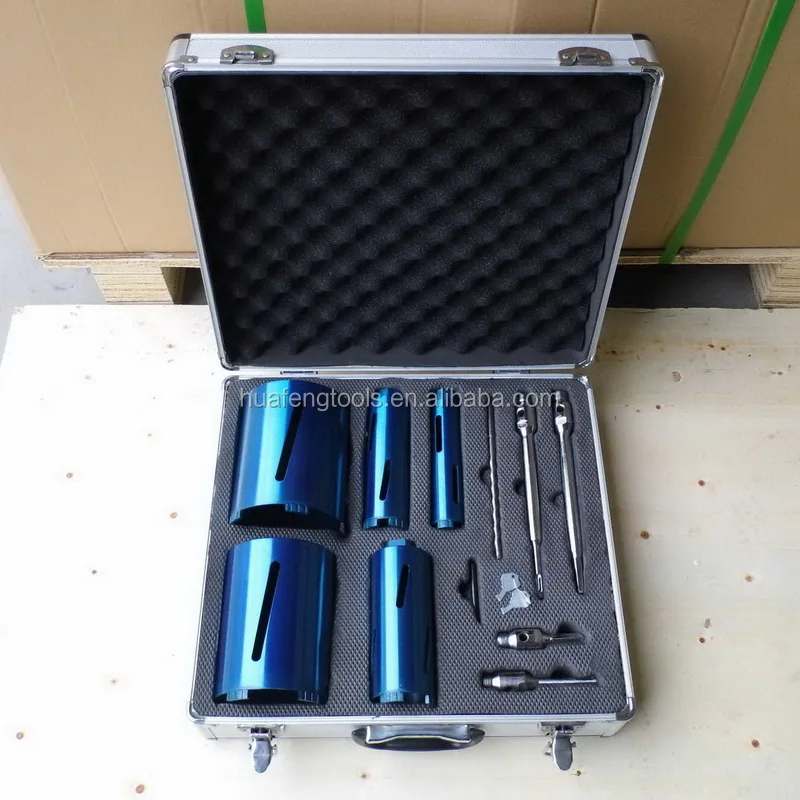 
12 Piece Dry Diamond Core Drill Bit Set Kit 