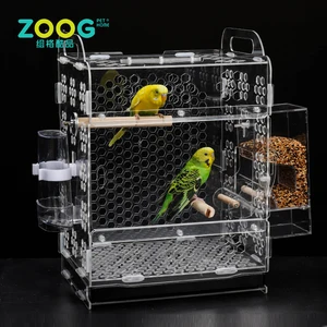Image of Excellent quality acrylic decorative parrot bird cages for sale