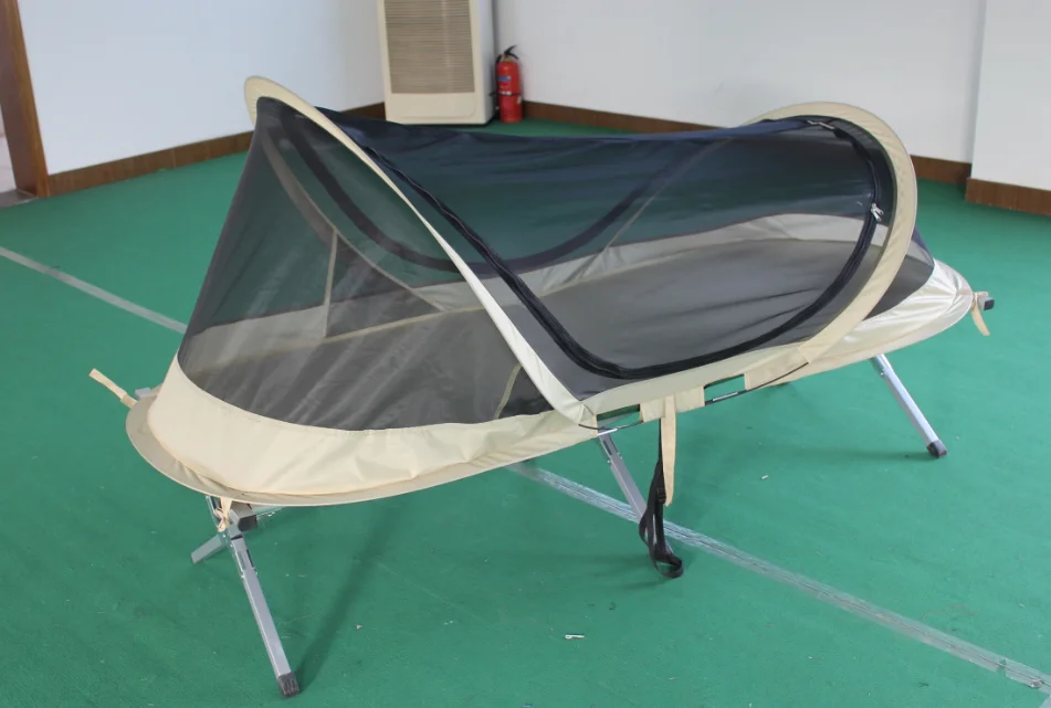 Outdoor Folding Pop Up Mesh Mosquito Net Tent Bed Cot For Adult Bed