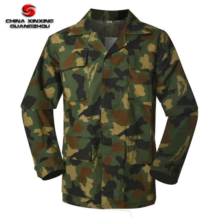 Ripstop Nylon BDU Camo Woodland Fabric by The Yard Military Grade Camouflage