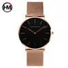 In Stock! CH02-W Hannah Martin 40mm Unisex fashion Mesh Band watches reloj dw style watches