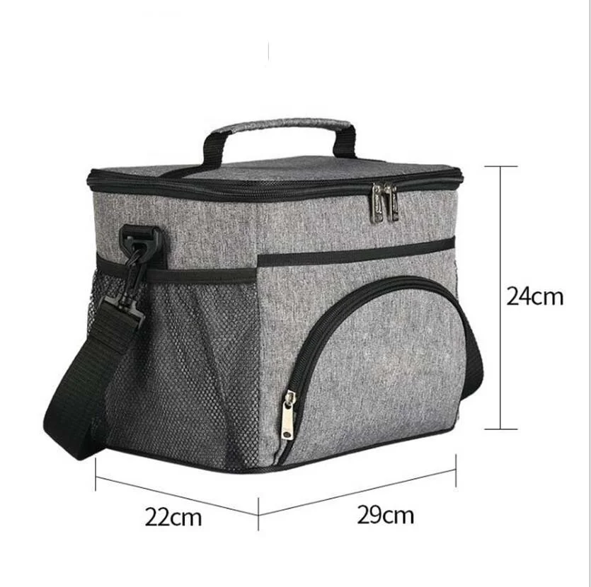 

cooler bag waterproof oxford shoulder bag ice pack thermal picnic lunch box vehicle insulation bag for meal drinks, Customized color