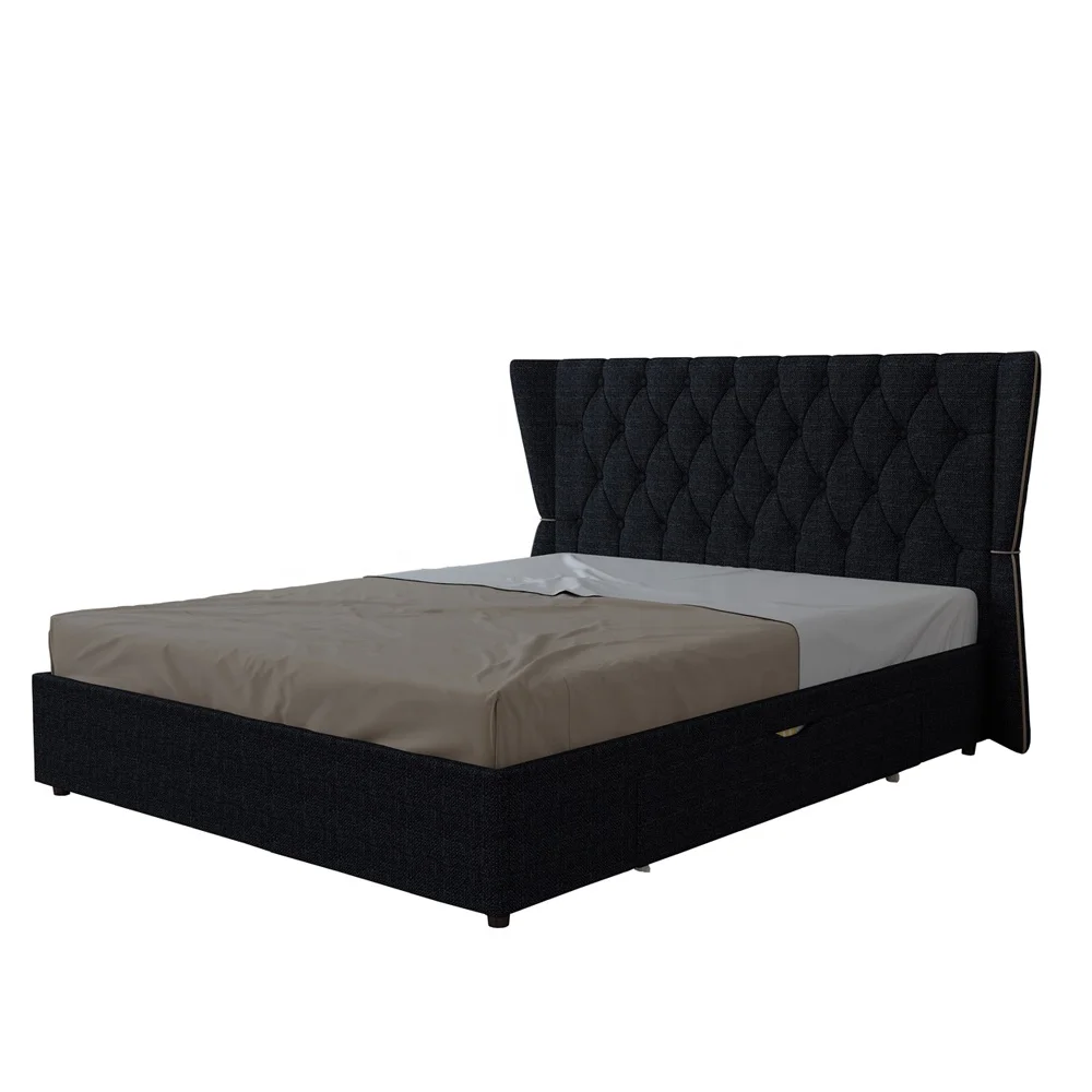 
latest leather designs gas lift storage queen bed frame 