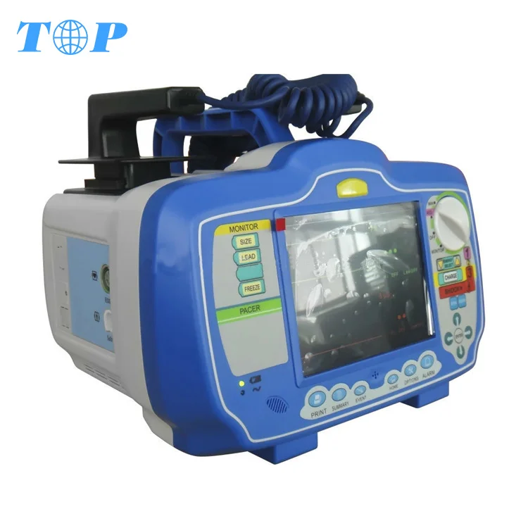 TOP Hospital medical portable aed defibrillator CPR Machine Cardiac Defibrillator AED Trainer CPR training Monitor