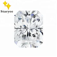 

DEF Color VVS Charles Colvard Forever One Radiant Cut Synthetic White Moissanite Stones Colorless