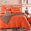 Solid Color 90Gsm Brushed Microfiber Stripe Bed Linen Hotel Bedding China