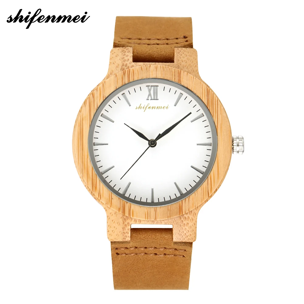 

Shifenmei S5512 minimalist style fashion custom logo wood watch for ladies and men, 2 colors