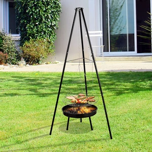 Outdoor Hanging Charcoal Grill Barbecue Tripod Fire Pit Buy