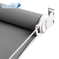 

100% Blackout Roller Shade Slow Rise ball chain circulation system roller Blinds blackout blinds