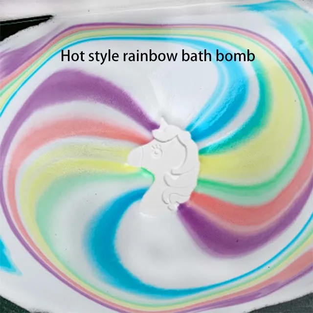 180g  rainbow cloud kids essential oil mini Bubble  bath bombs