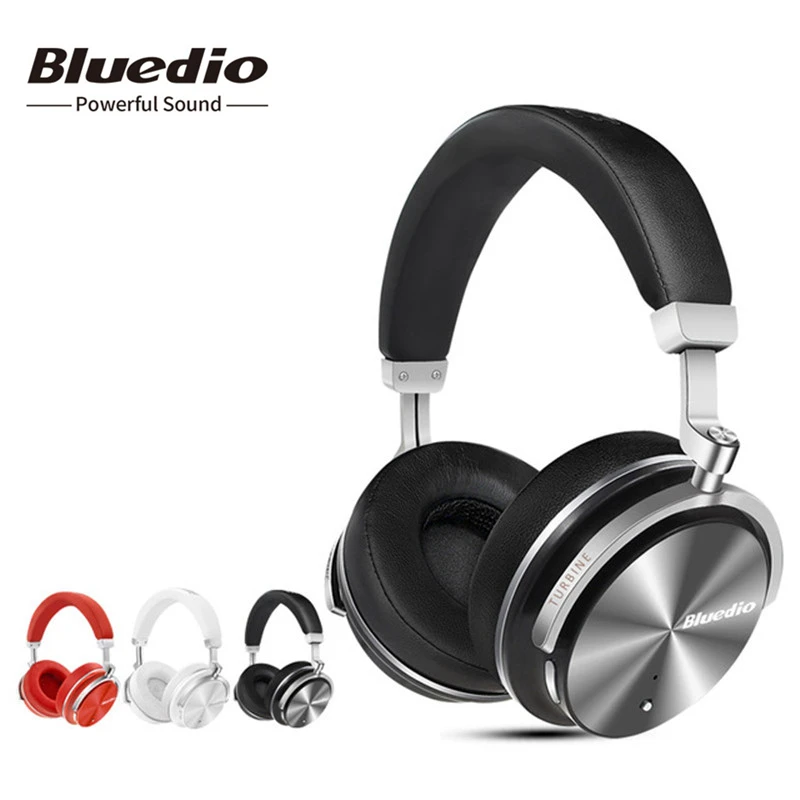 

Original Bluedio T4S bluetooth earphoneS/headphones with microphone ANC active noise cancelling wireless headset, Red black white