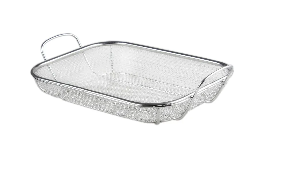 Stainless Steel Mesh Bbq Grill Roasting Pan Buy Mesh Roasting Pan