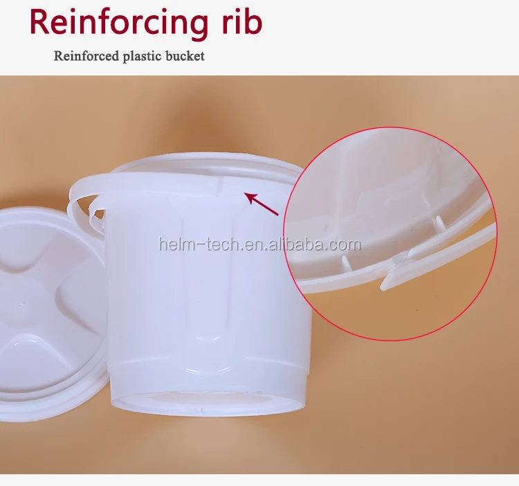 Plastic Honey Bucket With Handle 1kg 1.5l 1000 Ml 1l Hot Sale Plastic White Round Shape Yogurt