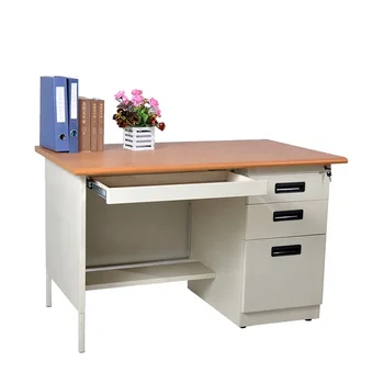 Office Staff Table Drawers Anti Tilting Steel Data 3 Layer