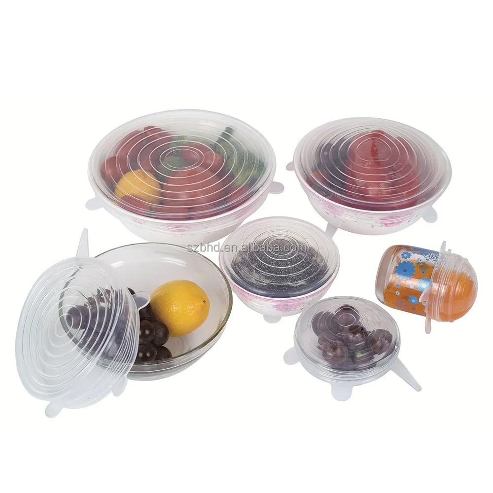 

Flexible Silicone Stretch Lids Set Dishwasher and Freezer Safe Silicone Suction Lid, N/a