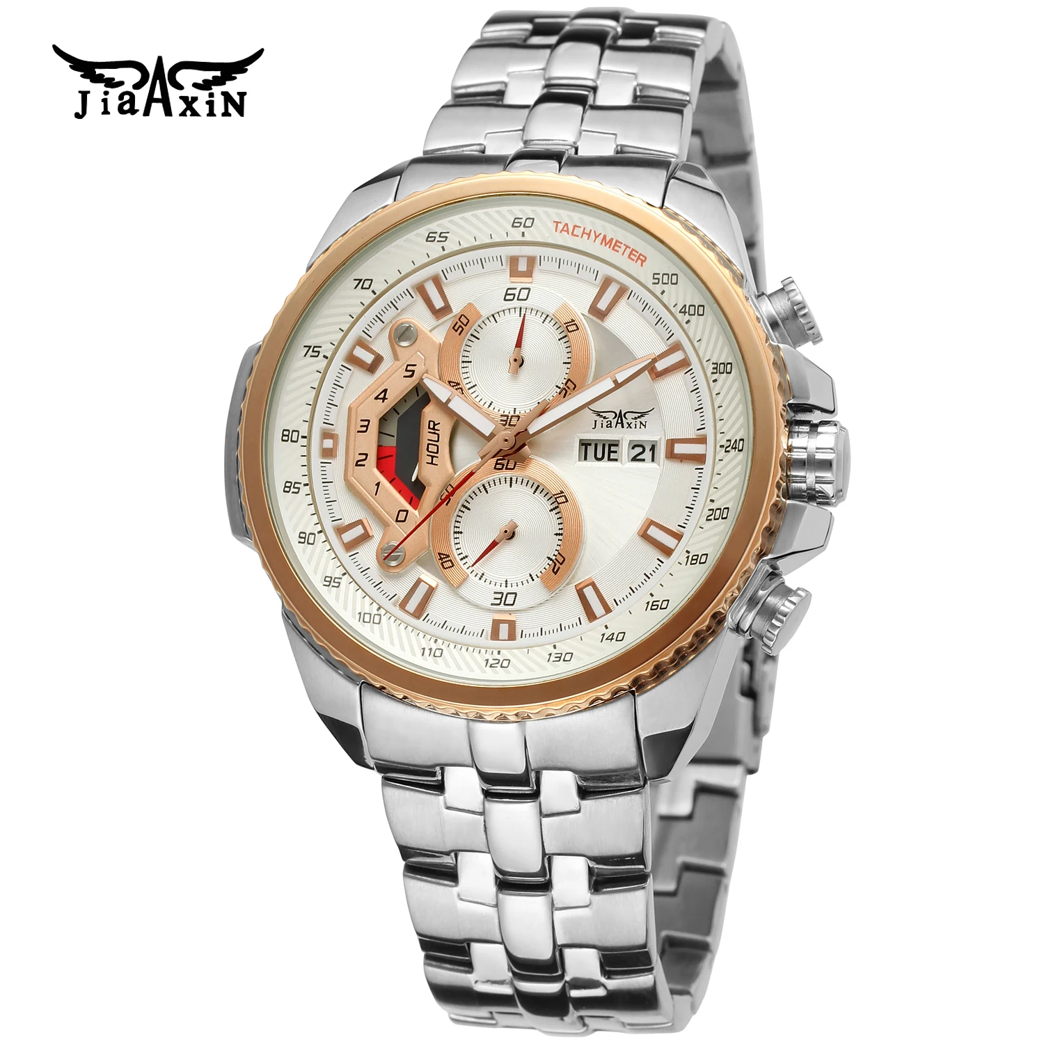 Forsining Factory Quartz Japan Movt Watch Stainless Steel 3atm Water Resistant 316l Chronograph