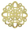 25 years factory custom rope passementerie placemat, Chinese knot weaving flower placemats, handmade woven table mats