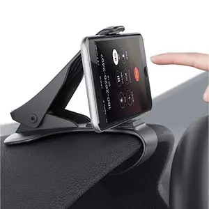 2019 amazon hot sell easy Clip Mount Stand Car Phone Holder GPS Display Bracket Classic Black Car Holder