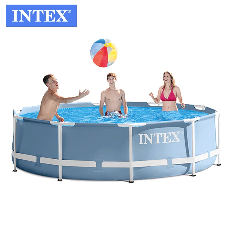 

INTEX 26702 10FT X 30IN above ground steel pool for swimming pool and garden frame pool AGP, As picture