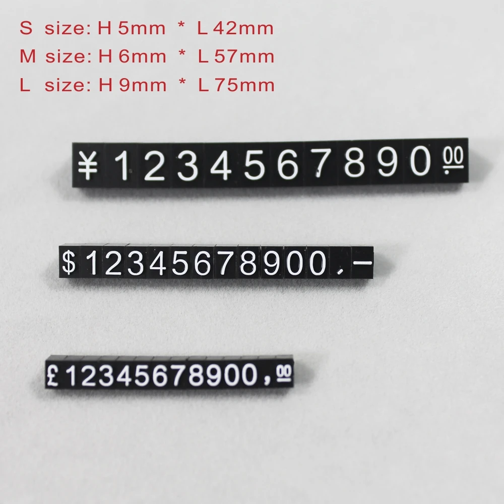 Abs Price Cube Kit Jewelry Display Price Cube Tags Holder For Shop