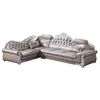 Quilted Diamond pattern L sofa covers in corner sofa