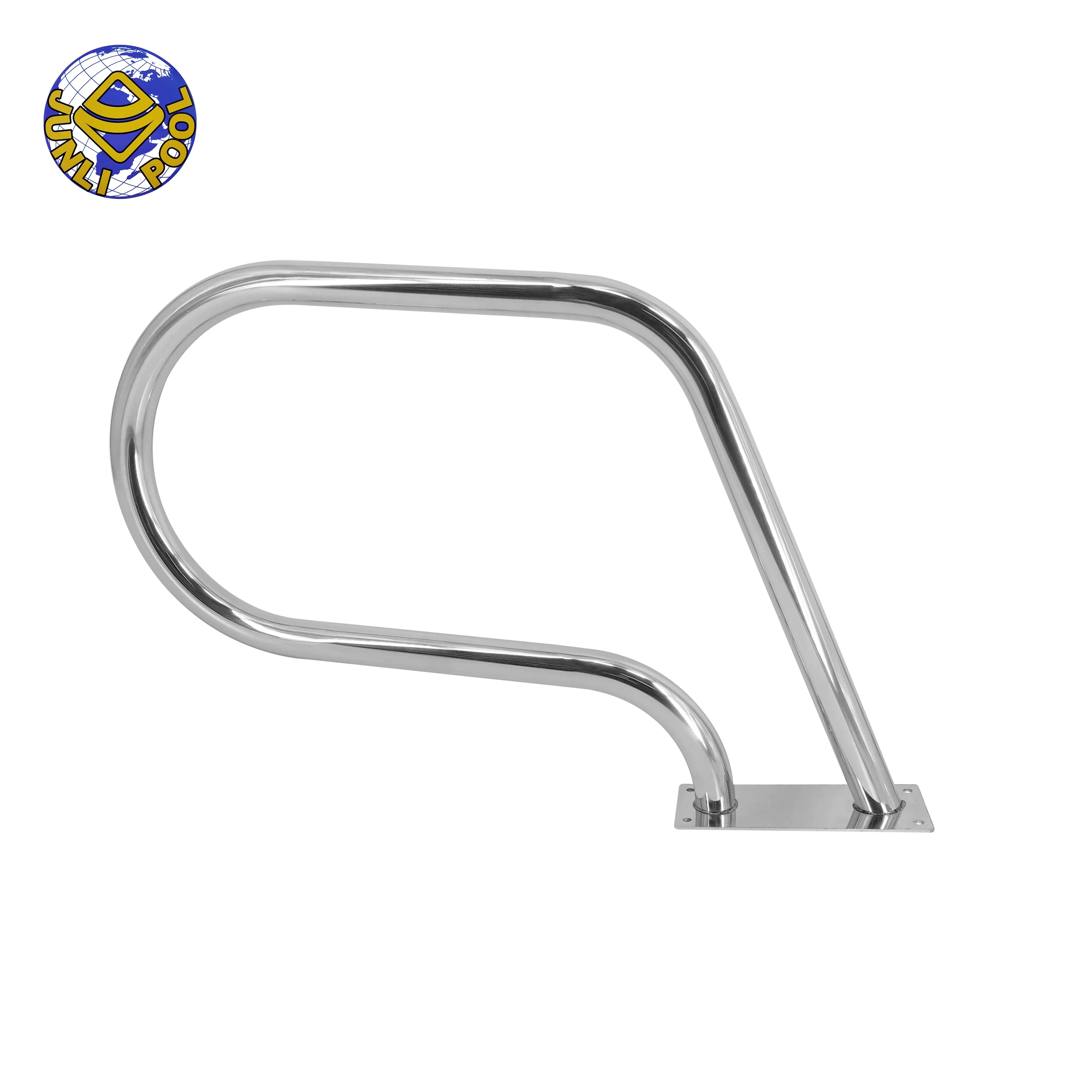 

JUNLI factory modern stainless steel swimming pool handrail, Silver/gold