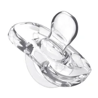 

YDS PhysioForma Soft Silicone One Piece Orthodontic BPA-Free Pacifier 2-Pack, Clear, 0-6m