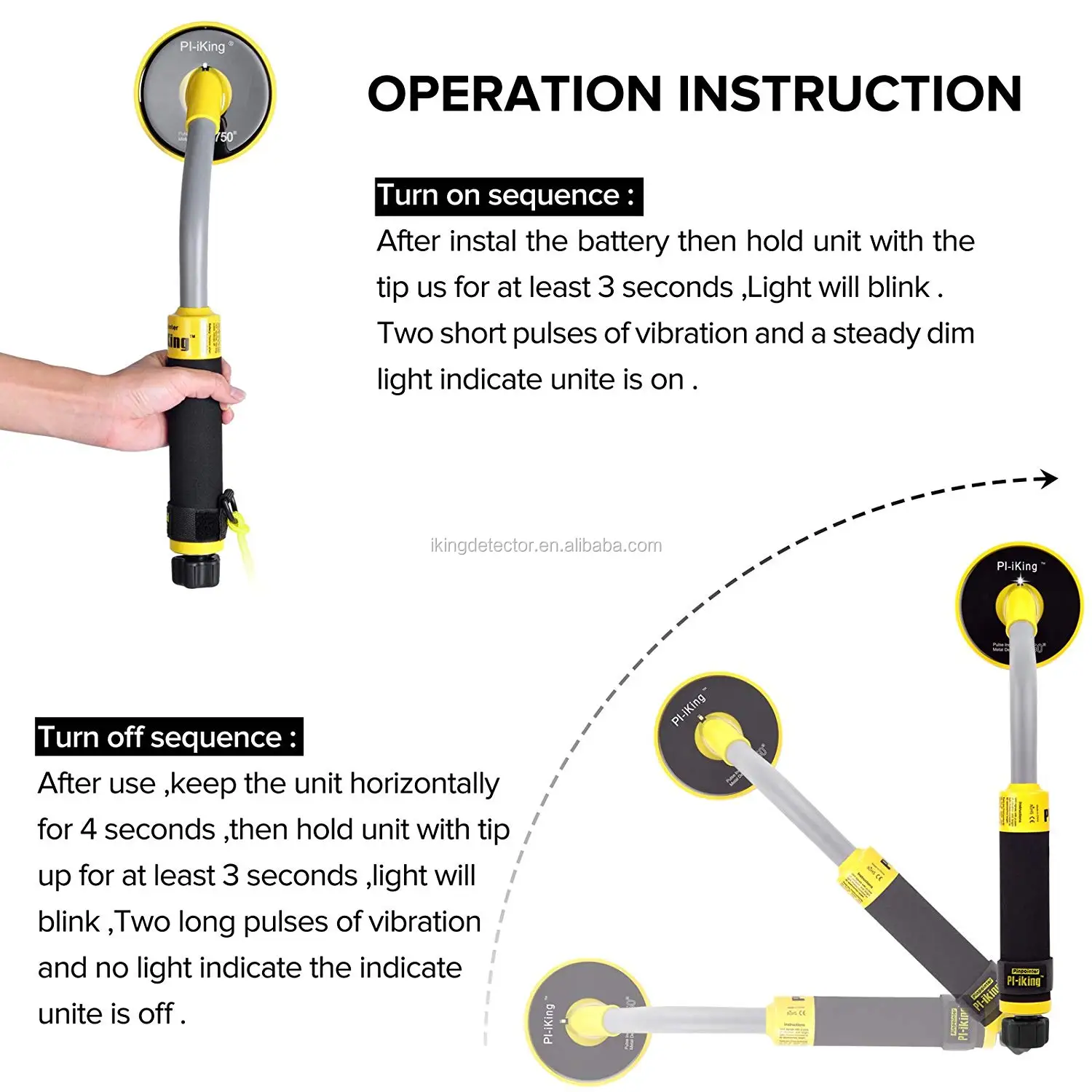 Pi-iking Pulse Induction 750 Underwater Pinpointer 30m Fully防水金属探知機vibration  Led - Buy ポータブル金属検出器、pinpointer、パルス誘導金属検出器 Product on Alibaba.com