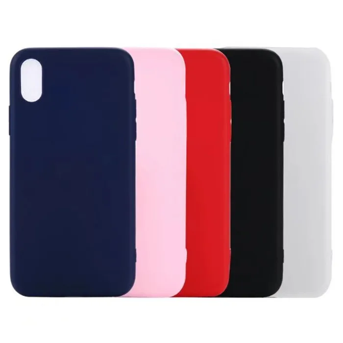 

Colorful Matte Soft Silicone TPU phone case for iphone X